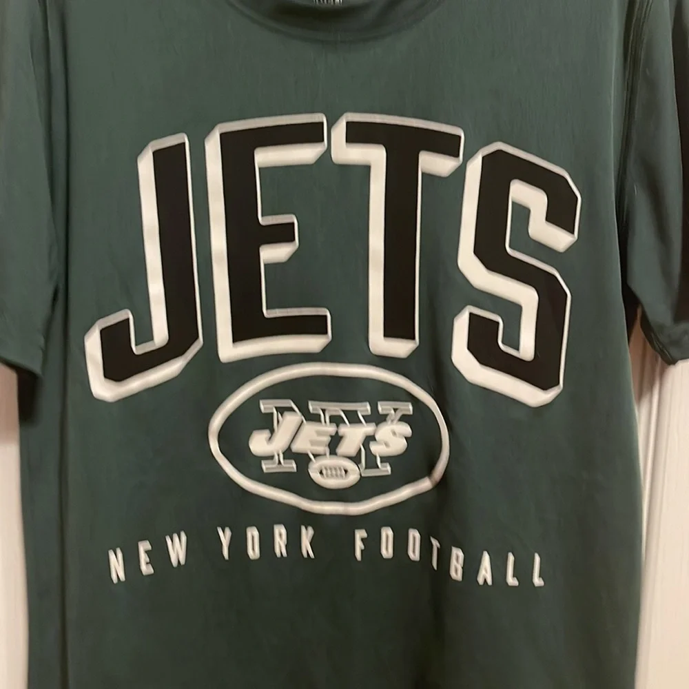 NWOT NFL JETS football short sleeve shirt size kids small - Picture 2 of 7
